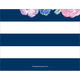 Navy Vintage Flower Foldover Note Cards Image 1 of 4